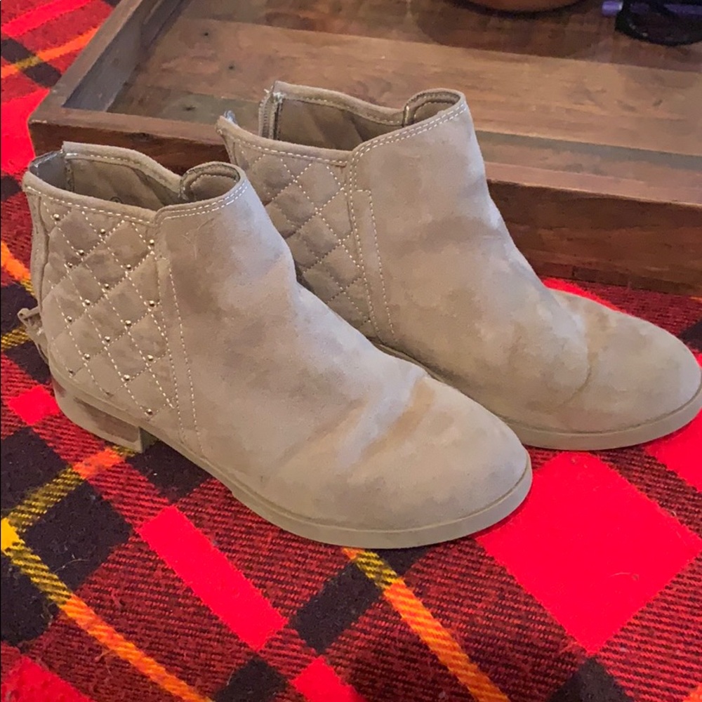 Taupe booties